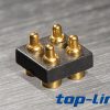 4pin双排pogopin连接器