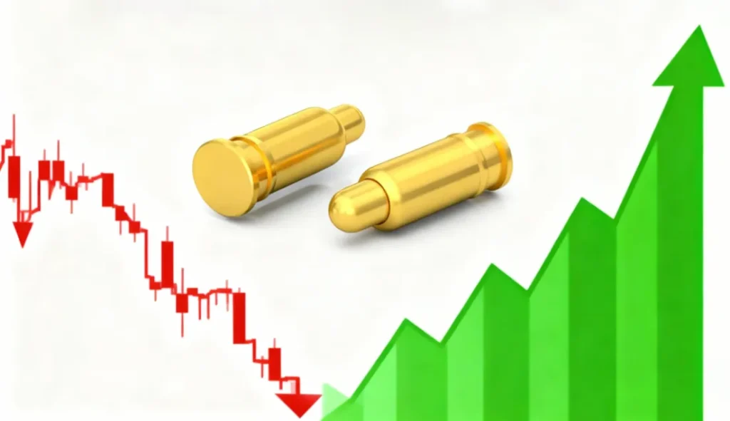 金、钢价上涨，Pogo Pin价格趋势